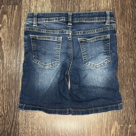 Girls Bermuda Dark Denim Jean shorts size 7 Wonder Nation Brand - Picture 2 of 4